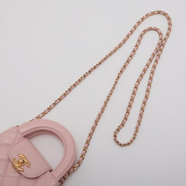 ap068960 6 Chanel Matelasse Lambskin Chain Shoulder Bag Pink Gold