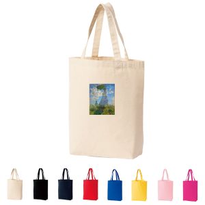 arts tb m cmn 075 Life is ART Monet Tote Bag Walking