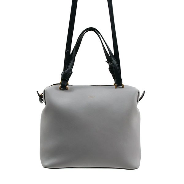 b2054 1 Celine Soft Cube 2Way Handbag Shoulder Bag Gray Navy