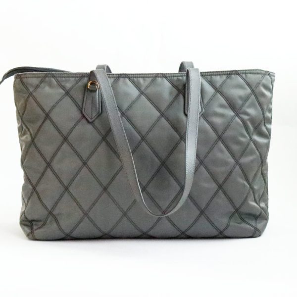 b23702 Prada Quilted Nylon Tote Bag