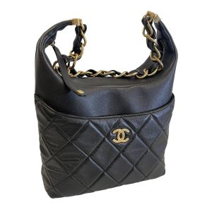 bag 00096 Louis Vuitton Handbag Epi Saint Jacques Noir