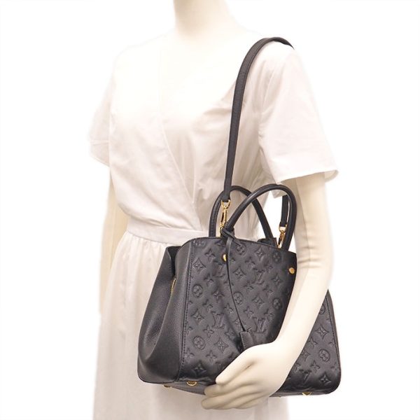 bag 19712 11 Louis Vuitton Montaigne Mm Handbag Leather