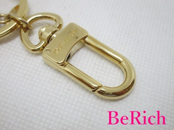 bc1862 2 Louis Vuitton LV Facet Keychain Gold