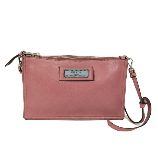 bf564737 1 Prada Etiquette Leather Shoulder Bag Pink