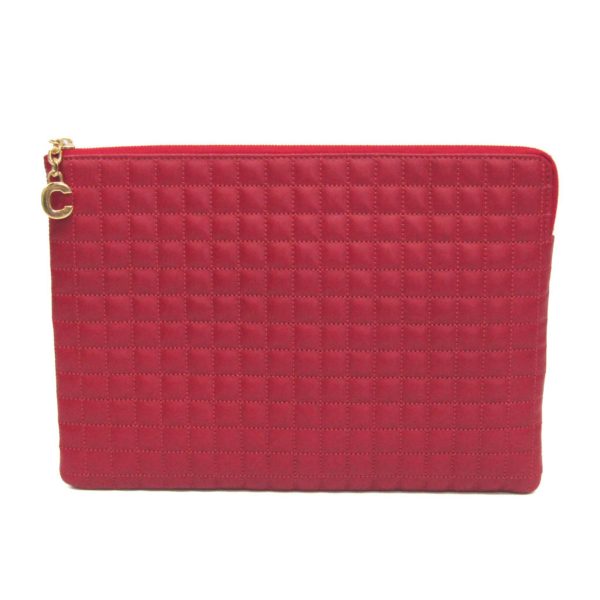 bf572441 1 Celine Charm Leather Clutch Bag Pouch Red