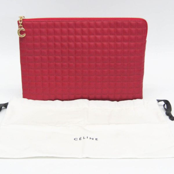 bf572441 11 Celine Charm Leather Clutch Bag Pouch Red