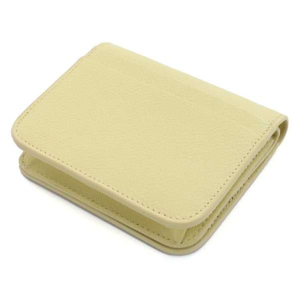 blc594216011 5 BALENCIAGA Bi Fold Wallet Leather Yellow