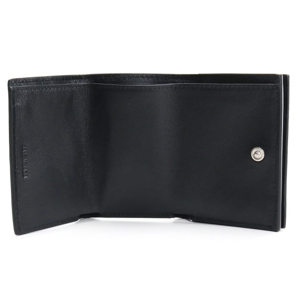 blc594312011 3 Balenciaga Trifold Wallet Leather Black