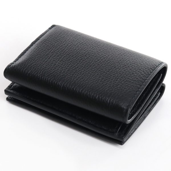 blc594312011 6 Balenciaga Trifold Wallet Leather Black