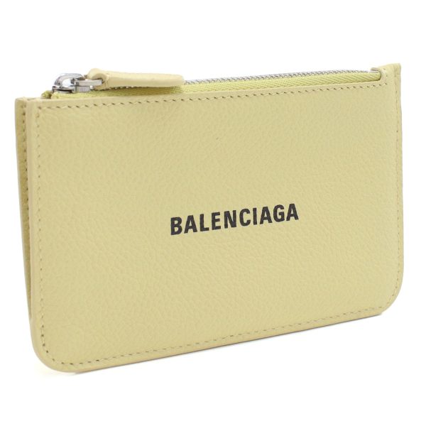 blc637130041 1 BALENCIAGA Coin Purse Leather Yellow