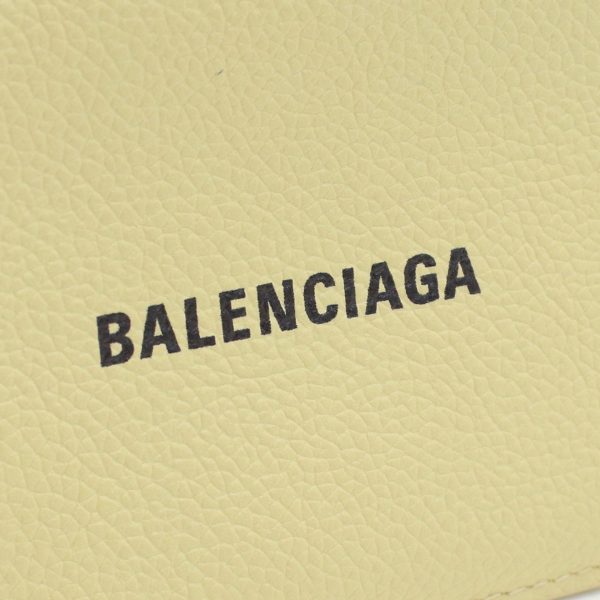 blc637130041 2 BALENCIAGA Coin Purse Leather Yellow