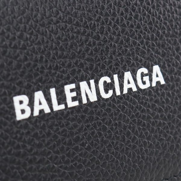 blc640537011 2 Balenciaga Key Case Leather Black