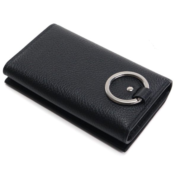 blc640537011 4 Balenciaga Key Case Leather Black