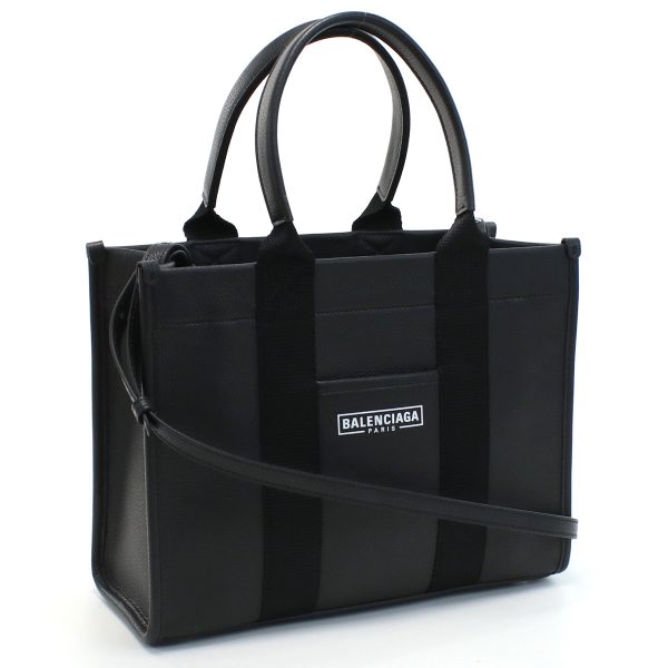 blc671402031 1 Balenciaga Hardware Tote Bag Leather Black