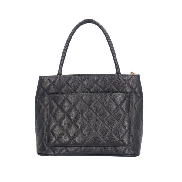 brb10010000012089 3 Chanel Reprint Tote Matelasse Caviar Skin Black