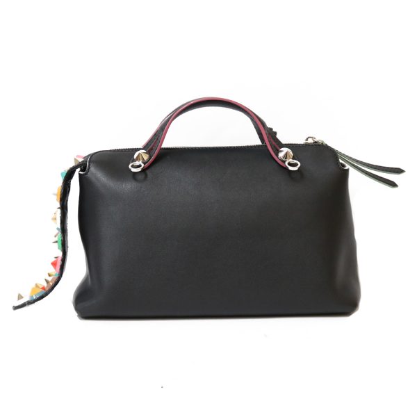 brb36809029 3 Fendi Visaway Leather Shoulder Bag Black