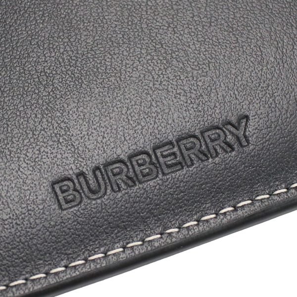 bur8059339011 2 Burberry Bifold Wallet Leather Black