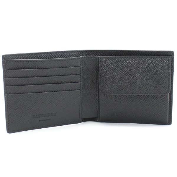 bur8062680011 3 Burberry Bifold Wallet Leather Black