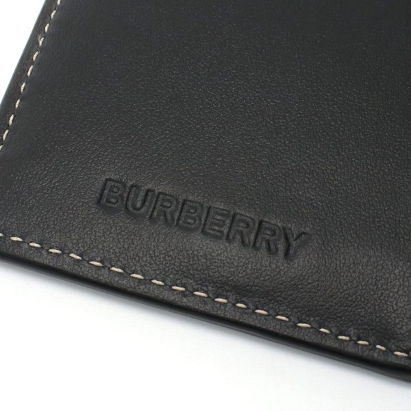 bur8074689011 2 Burberry Long Wallet Leather Navy