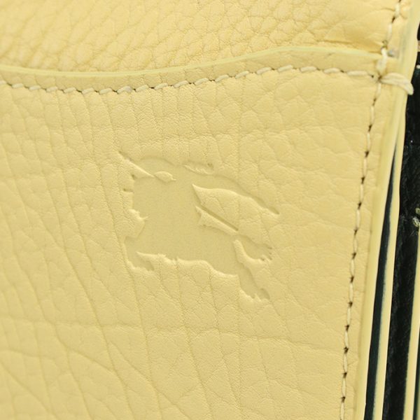 bur8081668011 2 BURBERRY Rocking Horse Trifold Wallet Leather Yellow