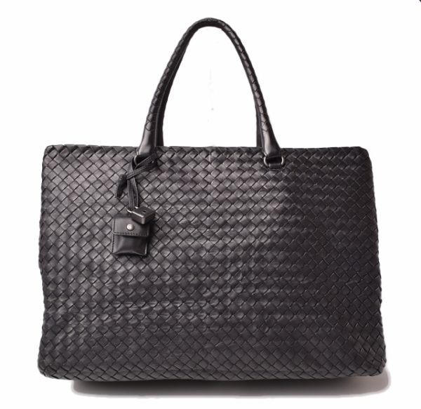 bv 19 005 1 Bottega Veneta Tote Bag Intrecciato Dark Brown