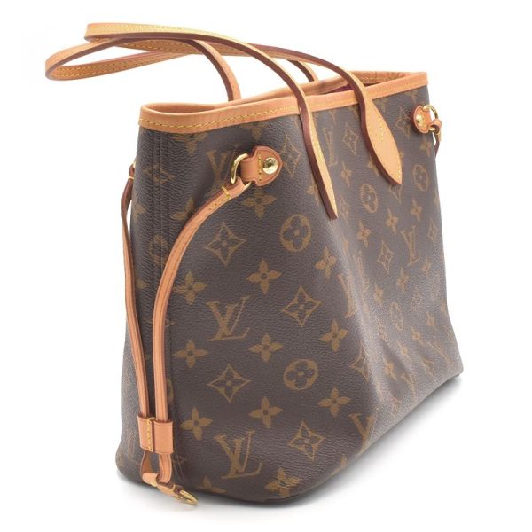 c240400048479 1 Louis Vuitton Neverfull Pm Tote Bag Canvas Brown