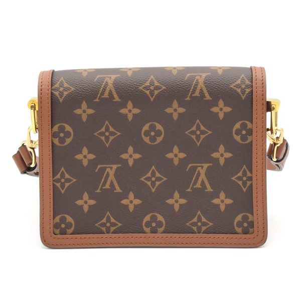 c240601100873 2 Louis Vuitton Dauphine Mini Shoulder Bag Canvas Brown