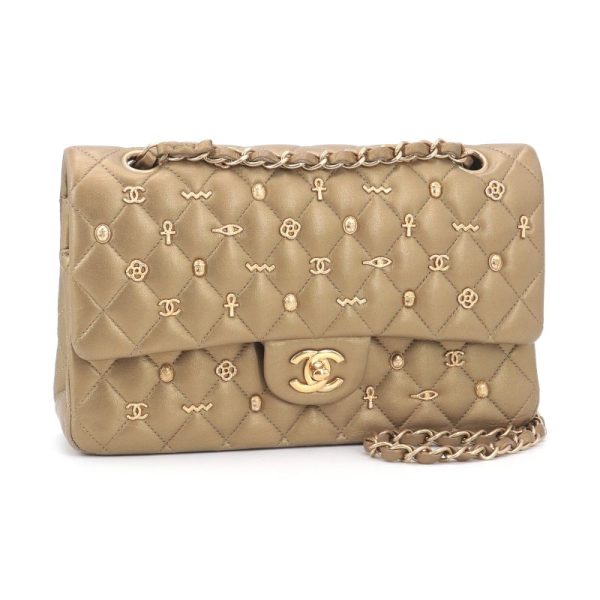 c240601109295 Chanel Matelasse Chain Shoulder Bag Gold