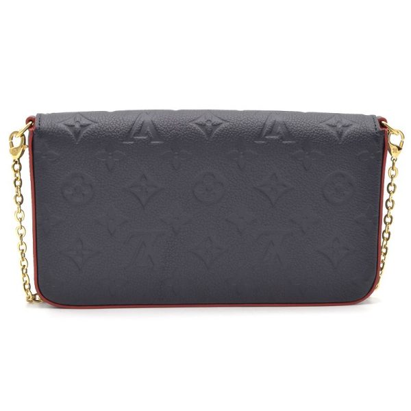 c240601110446 2 Louis Vuitton Pochette F√©licie Clutch Bag Leather Navy