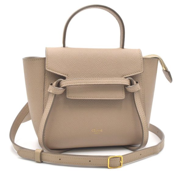 c240601118439 Celine Pico Belt Bag Calfskin Light Taupe