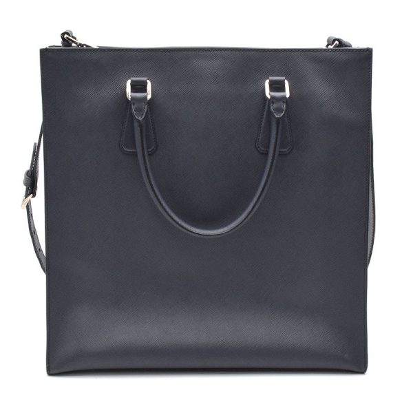 c241100037597 2 Prada Tote Bag Saffiano Leather Navy