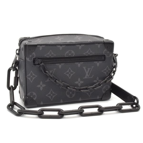 c241100045583 Louis Vuitton Mini Soft Trunk Shoulder Bag Canvas Black