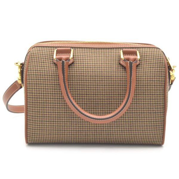 c241100046244 2 Celine Small Boston Cuir Triomphe Houndstooth Pattern