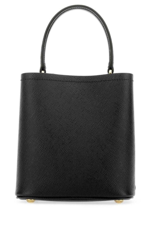 c7e905c5a5f1760 ia 2 PRADA Black Nero Tote Bag Leather Nero