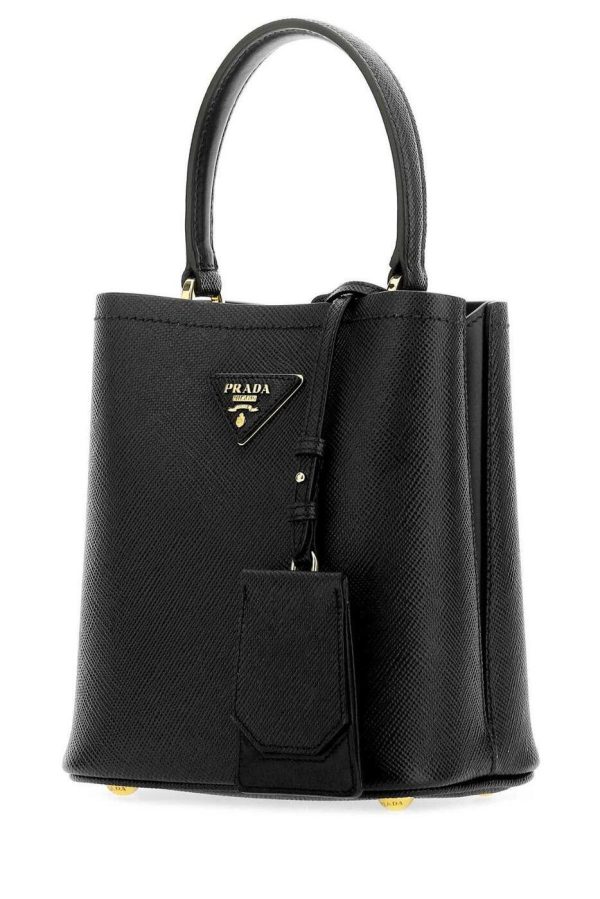 c7e905c5a5f1760 ia 3 PRADA Black Nero Tote Bag Leather Nero