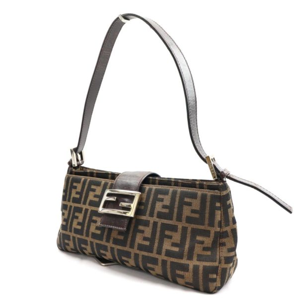 cc210r bm11746 1 Fendi Zucca Shoulder Bag Brown