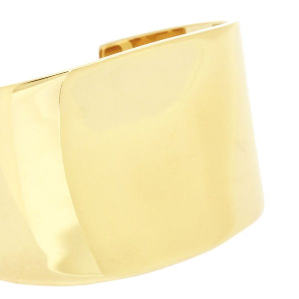 celn 46s766bra35or 3 Celine Brass Bangle Bracelet Accessory Curved Cuff Gold