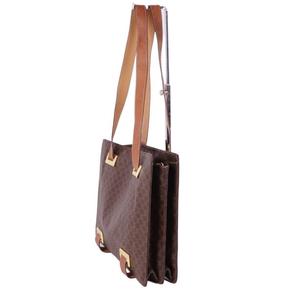 cf03mb rm05f09137 2 Vintage Celine Tote Bag Triomphe Macadam Brown