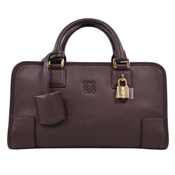 cf05os rm05f10163 4 Loewe Amazona 28 Tote Bag Brown