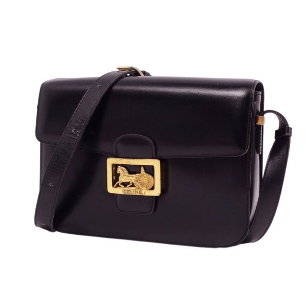 cf06ol rm05f10628 1 Celine bag shoulder carriage calf leather black