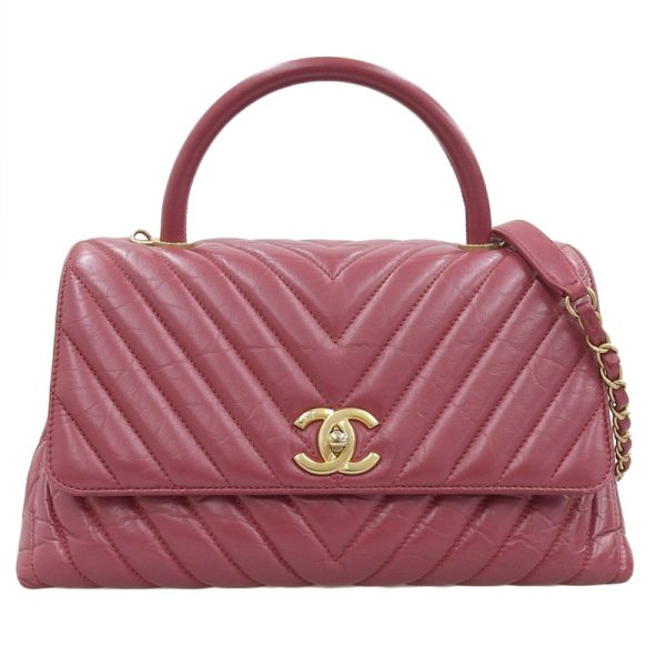 ch0907 1 Chanel Coco Handle V Stitch 2WAY Bag