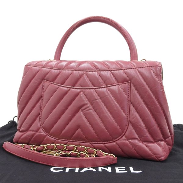 ch0907 2 Chanel Coco Handle V Stitch 2WAY Bag