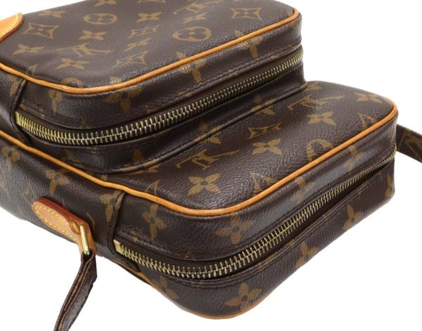 compass1669714822 Louis Vuitton Amazon Shoulder Bag Monogram Canvas Brown