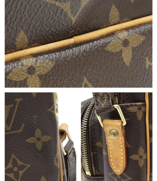 compass1669714880 Louis Vuitton Amazon Shoulder Bag Monogram Canvas Brown