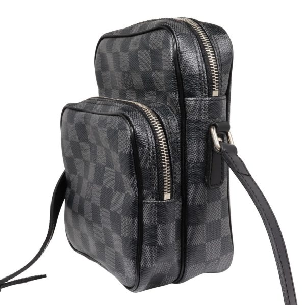 compass1688897035 Louis Vuitton Rem Shoulder Bag Damier Graphite Canvas Black