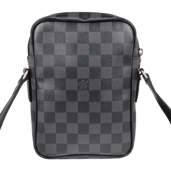 compass1688897047 Louis Vuitton Rem Shoulder Bag Damier Graphite Canvas Black