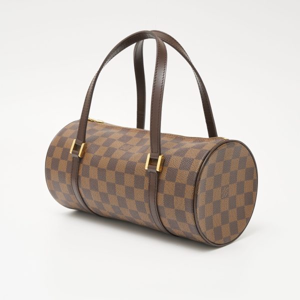 compass1703052802 Louis Vuitton Papillon PM Damier Handbag Brown