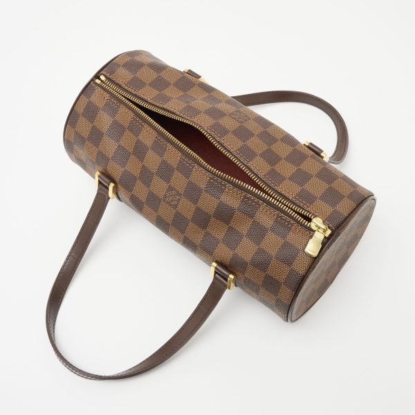 compass1703052818 Louis Vuitton Papillon PM Damier Handbag Brown