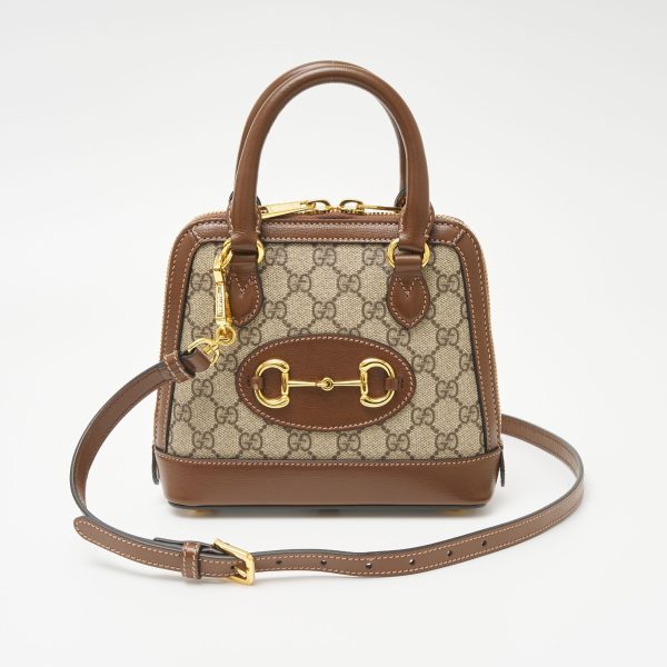 compass1703135803 Gucci Horsebit Supreme Mini Top Handle Bag