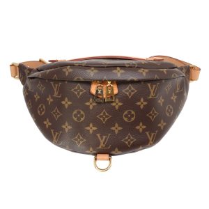 compass1704683301 Louis Vuitton Mini Pochette Accessory Handbag Monogram Brown